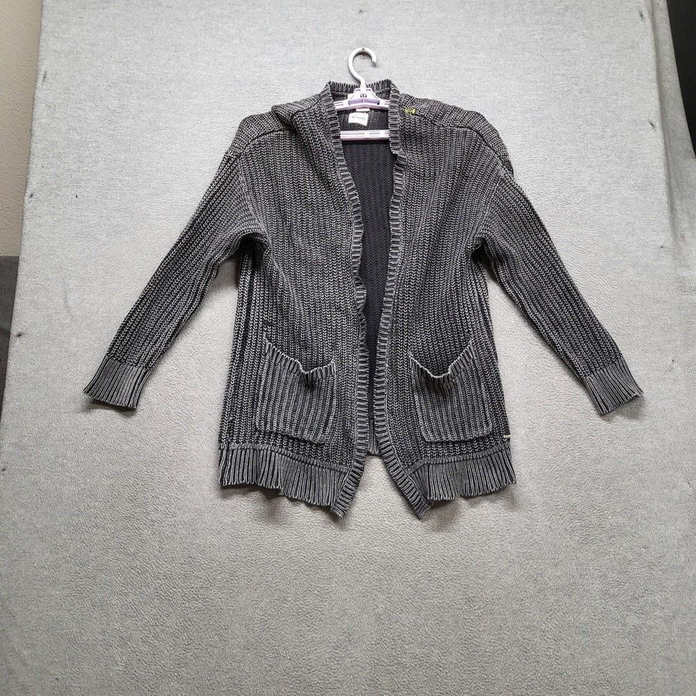 PINK Victoria's Secret Women Sweater M Gray Cardigan Long Sleeve